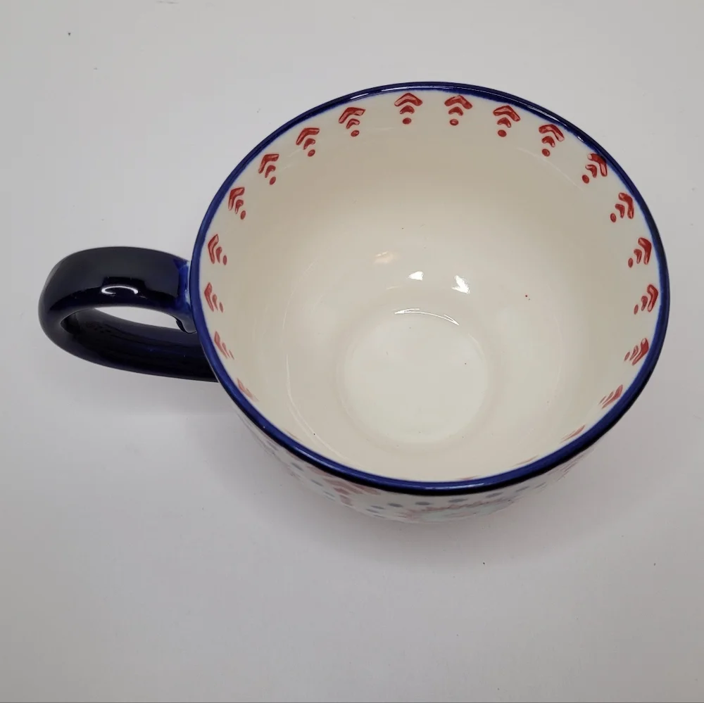 Pier 1 Multicolor Lily Patterned Cup Mug